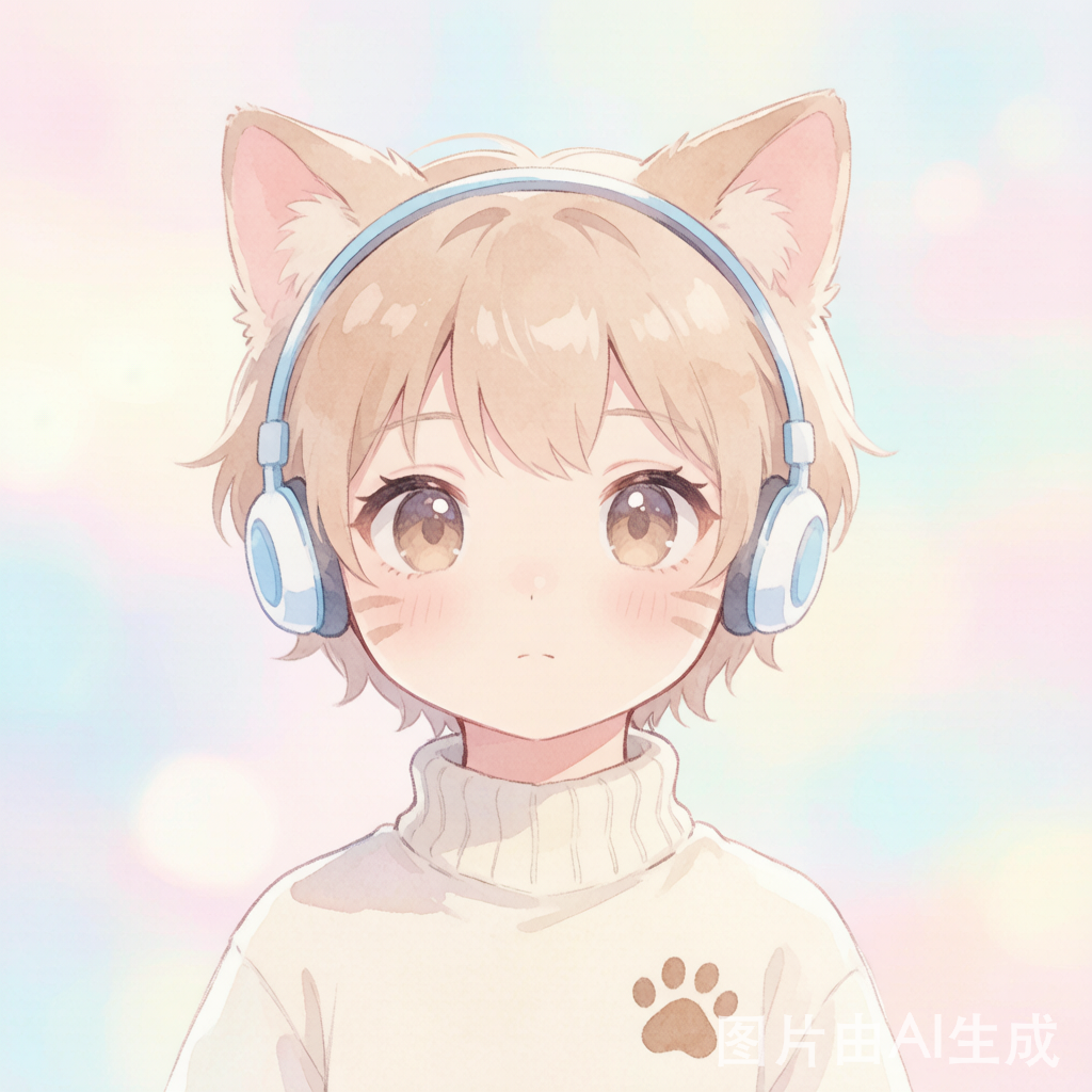 宠物拟人水彩头像 · 曦和 AI 生成示例